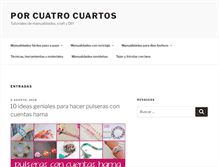 Tablet Screenshot of porcuatrocuartos.com